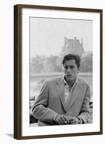 Alain Delon, Postcard-null-Framed Photographic Print