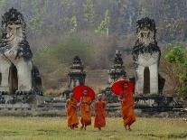 Young Women in Costumes, Lao New Year, Luang Prabang, Laos, Indochina, Southeast Asia-Alain Evrard-Photographic Print