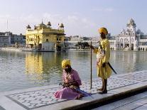 Sikhs in Front of the Sikhs' Golden Temple, Amritsar, Pubjab State, India-Alain Evrard-Photographic Print