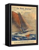Alain Gerbault Sails-null-Framed Stretched Canvas