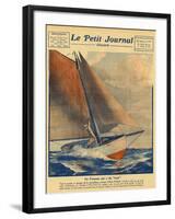 Alain Gerbault Sails-null-Framed Photographic Print