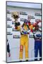 Alain Menu.British touring car driver celebrates victory-null-Mounted Photographic Print