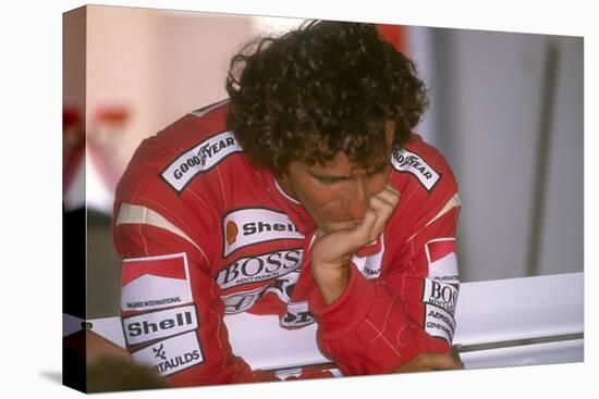 Alain Prost, British Grand Prix, Silverstone, Northamptonshire, 1989-null-Stretched Canvas