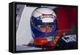 Alain Prost, British Grand Prix, Silverstone, Northamptonshire, 1989-null-Framed Stretched Canvas