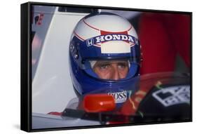 Alain Prost, British Grand Prix, Silverstone, Northamptonshire, 1989-null-Framed Stretched Canvas