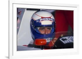 Alain Prost, British Grand Prix, Silverstone, Northamptonshire, 1989-null-Framed Photographic Print