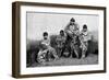 Alakaluf Fuegians, Dressed in Guanaco Skins, Chile, 1895-null-Framed Giclee Print