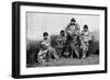 Alakaluf Fuegians, Dressed in Guanaco Skins, Chile, 1895-null-Framed Giclee Print