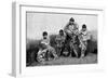 Alakaluf Fuegians, Dressed in Guanaco Skins, Chile, 1895-null-Framed Giclee Print