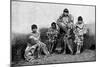 Alakaluf Fuegians, Dressed in Guanaco Skins, Chile, 1895-null-Mounted Giclee Print