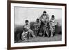 Alakaluf Fuegians, Dressed in Guanaco Skins, Chile, 1895-null-Framed Giclee Print