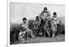 Alakaluf Fuegians, Dressed in Guanaco Skins, Chile, 1895-null-Framed Giclee Print