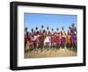 Alamal, Ritual Festival, Maasai Village (Manyatta), Rift Valley, Southeast Kenya-Bruno Barbier-Framed Photographic Print