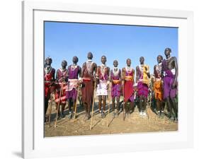 Alamal, Ritual Festival, Maasai Village (Manyatta), Rift Valley, Southeast Kenya-Bruno Barbier-Framed Photographic Print