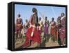 Alamal, Ritual Festival, Maasai Village (Manyatta), Rift Valley, Southeast Kenya-Bruno Barbier-Framed Stretched Canvas