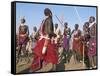 Alamal, Ritual Festival, Maasai Village (Manyatta), Rift Valley, Southeast Kenya-Bruno Barbier-Framed Stretched Canvas