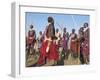 Alamal, Ritual Festival, Maasai Village (Manyatta), Rift Valley, Southeast Kenya-Bruno Barbier-Framed Photographic Print