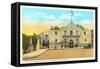 Alamo and Courtyard, San Antonio, Texas-null-Framed Stretched Canvas