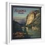 Alamo Brand - Fillmore, California - Citrus Crate Label-Lantern Press-Framed Art Print