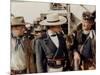 Alamo by JohnWayne with Richard Widmark, John Wayne and Laurence Harvey, 1960 (photo)-null-Mounted Photo