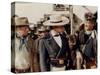 Alamo by JohnWayne with Richard Widmark, John Wayne and Laurence Harvey, 1960 (photo)-null-Stretched Canvas