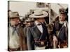 Alamo by JohnWayne with Richard Widmark, John Wayne and Laurence Harvey, 1960 (photo)-null-Stretched Canvas