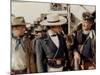 Alamo by JohnWayne with Richard Widmark, John Wayne and Laurence Harvey, 1960 (photo)-null-Mounted Photo