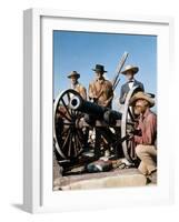 Alamo by JohnWayne with Richard Widmark, John Wayne and Laurence Harvey, 1960 (photo)-null-Framed Photo