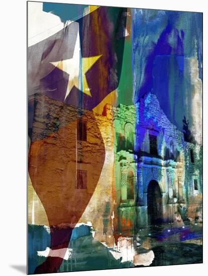 Alamo Flag-Sisa Jasper-Mounted Art Print