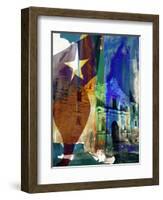 Alamo Flag-Sisa Jasper-Framed Art Print