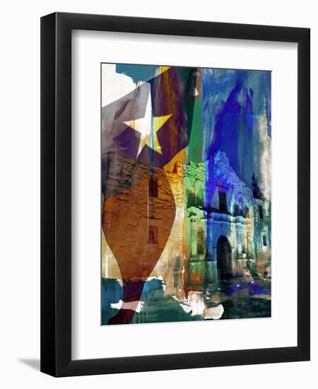 Alamo Flag-Sisa Jasper-Framed Art Print