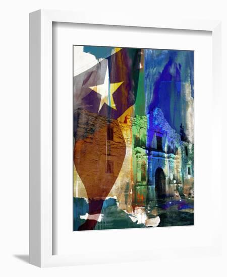 Alamo Flag-Sisa Jasper-Framed Art Print