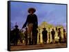 Alamo Memorial Service-Eric Gay-Framed Stretched Canvas