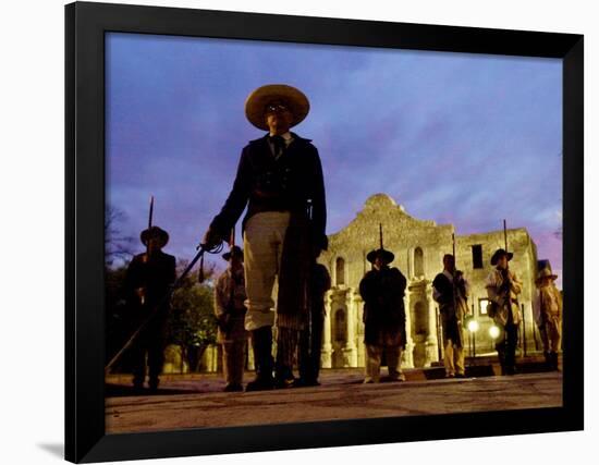 Alamo Memorial Service-Eric Gay-Framed Photographic Print