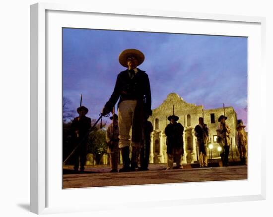 Alamo Memorial Service-Eric Gay-Framed Photographic Print