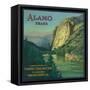 Alamo Orange Label - Fillmore, CA-Lantern Press-Framed Stretched Canvas