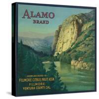 Alamo Orange Label - Fillmore, CA-Lantern Press-Stretched Canvas