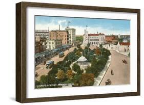 Alamo Plaza, San Antonio, Texas-null-Framed Art Print