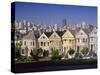 Alamo Square and City Skyline, San Francisco, California Usa-Gavin Hellier-Stretched Canvas