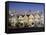 Alamo Square and City Skyline, San Francisco, California Usa-Gavin Hellier-Framed Stretched Canvas