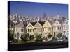 Alamo Square and City Skyline, San Francisco, California Usa-Gavin Hellier-Stretched Canvas