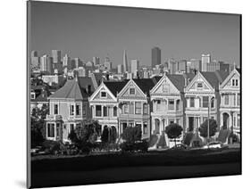 Alamo Square and City Skyline, San Francisco, California Usa-Gavin Hellier-Mounted Photographic Print