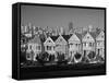Alamo Square and City Skyline, San Francisco, California Usa-Gavin Hellier-Framed Stretched Canvas