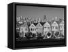 Alamo Square and City Skyline, San Francisco, California Usa-Gavin Hellier-Framed Stretched Canvas