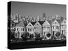 Alamo Square and City Skyline, San Francisco, California Usa-Gavin Hellier-Stretched Canvas