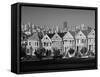 Alamo Square and City Skyline, San Francisco, California Usa-Gavin Hellier-Framed Stretched Canvas