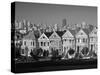 Alamo Square and City Skyline, San Francisco, California Usa-Gavin Hellier-Stretched Canvas