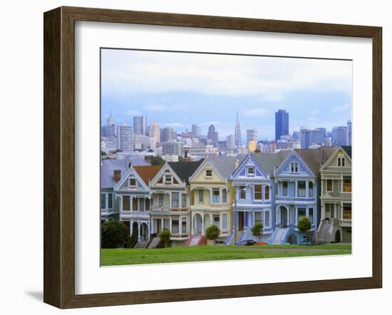 Alamo Square Park, San Francisco, California, USA-John Alves-Framed Premium Photographic Print