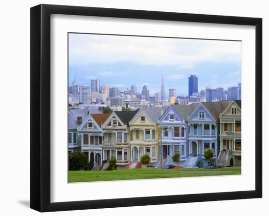 Alamo Square Park, San Francisco, California, USA-John Alves-Framed Premium Photographic Print