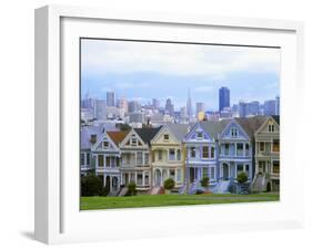 Alamo Square Park, San Francisco, California, USA-John Alves-Framed Premium Photographic Print